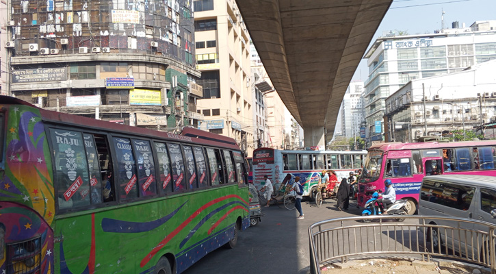 পল্টনে যান চলাচল স্বাভাবিক 